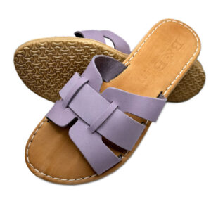 Lila "Flower" Style Leather Sandal