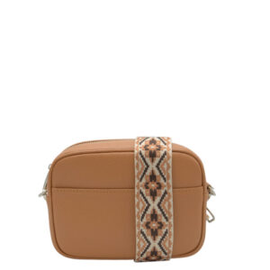 330 | Leather Bag With Textile Strap