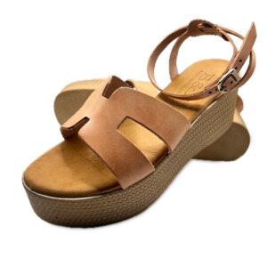 Natural "H" Shaped Leather Platform