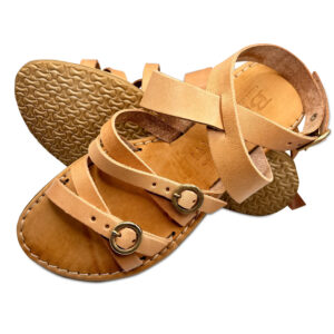 Natural Ancle Strap Leather Sandal