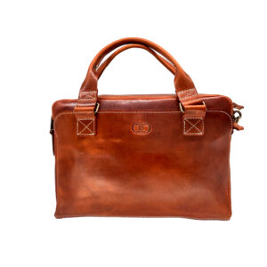 ΣΤ239 | Light Brown Leather Briefcase