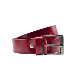 4cm | Red Leather Belt