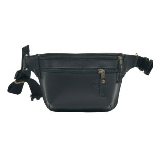 ΒΑΝΑΝΑ 7 | Black Leather Belt Bag