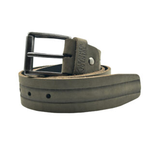 4cm | BLack Nubuck Leather With A Line