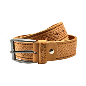 4cm | Natural Knitwear Design Leather Belt
