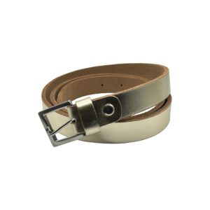 2,5cm | Gold Leather Belt
