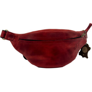 ΒΑΝΑΝΑ 3 | Red Leather Belt Bag
