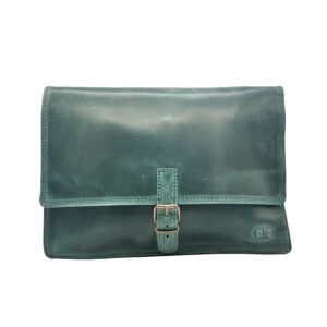 ΣΤ307 | Green Leather Briefcase