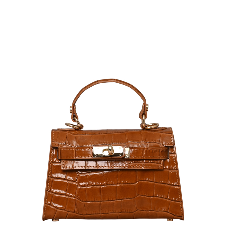 395 | Mini Croc Handle Bag - Image 4