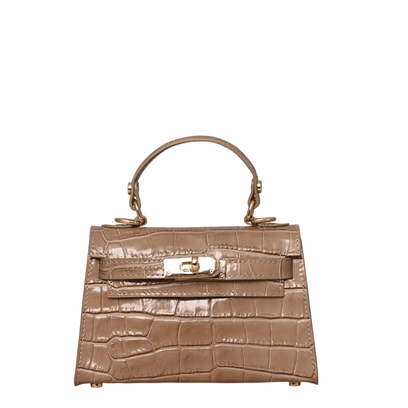 395 | Mini Croc Handle Bag - Image 5