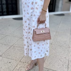 395 | Mini Croc Handle Bag
