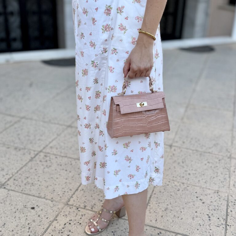 395 | Mini Croc Handle Bag